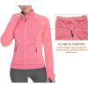 imageLittle Donkey Andy Womens Warm Lightweight Running Jacket Full Zip Fleece Hybrid Coat for Golf HikingRose Red Heather