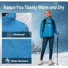 imageLittle Donkey Andy Womens Warm Recycle Insulated Jacket Hooded Lightweight Windproof Winter Coat Hiking TravelBlue Danube