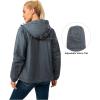 imageLittle Donkey Andy Womens Warm Recycle Insulated Jacket Hooded Lightweight Windproof Winter Coat Hiking TravelSteel Grey