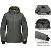 imageLittle Donkey Andy Womens Warm Windproof Ski Insulated Jacket Water Repellent Winter Snowboarding Snow CoatCharcoal Gray
