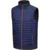 imageLittle Donkey Andy Mens Lightweight Puffer Vest Warm Outdoor Sleeveless Jacket for Hiking Travel RunningBlue