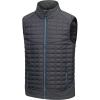imageLittle Donkey Andy Mens Lightweight Puffer Vest Warm Outdoor Sleeveless Jacket for Hiking Travel RunningGrey
