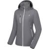 imageLittle Donkey Andy Womens Insulated Jacket with Hood Windproof Winter Ski Hiking Jacket Lightweight and WaterResistantGrey