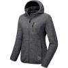 imageLittle Donkey Andy Womens Lightweight Warm Polar Fleece Running Jacket Hooded FullZip Thermal Coat Hiking Travel CasualDeep Grey Heather
