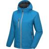 imageLittle Donkey Andy Womens Warm Recycle Insulated Jacket Hooded Lightweight Windproof Winter Coat Hiking TravelBlue Danube