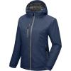 imageLittle Donkey Andy Womens Warm Recycle Insulated Jacket Hooded Lightweight Windproof Winter Coat Hiking TravelDark Blue