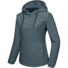 imageLittle Donkey Andy Womens Winter Warm Polar Fleece Pullover Hoodie Lightweight Thermal Sweatshirts Running HikingStormy Weather Heather