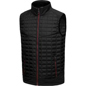 imageLittle Donkey Andy Mens Lightweight Puffer Vest Warm Outdoor Sleeveless Jacket for Hiking Travel RunningBlack