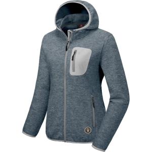 imageLittle Donkey Andy Womens Lightweight Warm Polar Fleece Running Jacket Hooded FullZip Thermal Coat Hiking Travel CasualLight Grey Heather