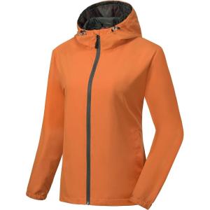 imageLittle Donkey Andy Womens Lightweight Windbreaker Jacket Breathable Windproof Jacket Hiking Running Golf UPF50A6orange