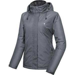 imageLittle Donkey Andy Womens Ski Snowboarding Jacket Waterproof Warm Winter Windproof Mountain Snow Rain CoatA5gray