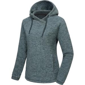 imageLittle Donkey Andy Womens Winter Warm Polar Fleece Pullover Hoodie Lightweight Thermal Sweatshirts Running HikingDark Green Heather