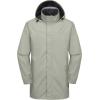 imageLittle Donkey Andy Mens Highperformance Waterproof Rain Jacket Ultra Lightweight Rain Shell for HikingGolfTravelE4rock Grey