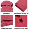 imageLittle Donkey Andy Mens Highperformance Waterproof Rain Jacket Ultra Lightweight Rain Shell for HikingGolfTravelE5watermelon Red