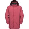 imageLittle Donkey Andy Mens Highperformance Waterproof Rain Jacket Ultra Lightweight Rain Shell for HikingGolfTravelE5watermelon Red