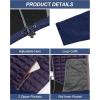 imageLittle Donkey Andy Mens Lightweight Insulated Hybrid Jacket for Hiking Running Ski Thermal Warm with Removable HoodDark Blue