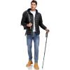 imageLittle Donkey Andy Mens Packable Puffer Jacket Lightweight Hooded Windproof Winter Coat with Recycled InsulationBlack