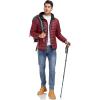 imageLittle Donkey Andy Mens Packable Puffer Jacket Lightweight Hooded Windproof Winter Coat with Recycled InsulationDark Red