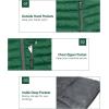 imageLittle Donkey Andy Mens Packable Puffer Jacket Lightweight Hooded Windproof Winter Coat with Recycled InsulationGreen