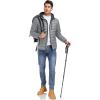 imageLittle Donkey Andy Mens Packable Puffer Jacket Lightweight Hooded Windproof Winter Coat with Recycled InsulationLight Grey