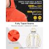 imageLittle Donkey Andy Mens Rain Hiking Jackets Waterproof Windproof Breathable Shell Coats Travel FishingNew Orange