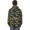 imageLittle Donkey Andy Mens Rain Jacket with Lining Detachable Hooded Waterproof Jackets Lightweight Windbreaker Outdoor HikingGreen Camo
