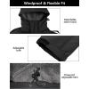 imageLittle Donkey Andy Mens Warm Sherpa Lined Winter Softshell Jacket Windproof Mountain Ski Snow Coat with Removable HoodBlack