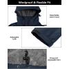 imageLittle Donkey Andy Mens Warm Sherpa Lined Winter Softshell Jacket Windproof Mountain Ski Snow Coat with Removable HoodDark Blue