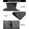 imageLittle Donkey Andy Mens Warm Sherpa Lined Winter Softshell Jacket Windproof Mountain Ski Snow Coat with Removable HoodGrey