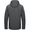 imageLittle Donkey Andy Mens Warm Sherpa Lined Winter Softshell Jacket Windproof Mountain Ski Snow Coat with Removable HoodGrey