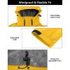 imageLittle Donkey Andy Mens Warm Sherpa Lined Winter Softshell Jacket Windproof Mountain Ski Snow Coat with Removable HoodYellow