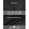 imageLittle Donkey Andy Mens Waterproof Running Cycling Rain Jacket Reflective Raincoats Packable WindbreakerRemovable HoodBlack