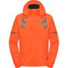imageLittle Donkey Andy Mens Waterproof Running Cycling Rain Jacket Reflective Raincoats Packable WindbreakerRemovable HoodFluorescent Orange