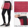 imageLittle Donkey Andy Womens Lightweight Puffer Sport Skorts Warm Quilted Skirt Outdoors Hiking RunningA Dark Red