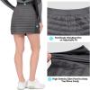 imageLittle Donkey Andy Womens Lightweight Puffer Sport Skorts Warm Quilted Skirt Outdoors Hiking RunningB Dark Grey