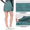 imageLittle Donkey Andy Womens Lightweight Puffer Sport Skorts Warm Quilted Skirt Outdoors Hiking RunningB Viridian Green