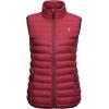 imageLittle Donkey Andy Womens Lightweight Warm Puffer Golf Vest Thermal Winter Sleeveless Jacket for Hiking Travel CasualA4 Tango Red