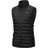 imageLittle Donkey Andy Womens Lightweight Warm Puffer Golf Vest Thermal Winter Sleeveless Jacket for Hiking Travel CasualB1 Jet Black