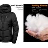 imageLittle Donkey Andy Womens Warm Puffer Jacket Windproof Lightweiht Hooded Winter Coat Hiking TravelBlack
