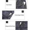 imageLittle Donkey Andy Womens Warm Puffer Jacket Windproof Lightweiht Hooded Winter Coat Hiking TravelOmbre Blue