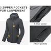 imageLittle Donkey Andy Womens Waterproof Ski Snowboarding Jacket Windproof Warm Coat with Detachable HoodBlack