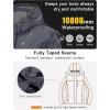 imageLittle Donkey Andy Womens Waterproof Ski Snowboarding Jacket Windproof Warm Coat with Detachable HoodBlack Heather