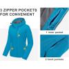 imageLittle Donkey Andy Womens Waterproof Ski Snowboarding Jacket Windproof Warm Coat with Detachable HoodFaience Heather