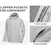 imageLittle Donkey Andy Womens Waterproof Ski Snowboarding Jacket Windproof Warm Coat with Detachable HoodLight Gray Heather