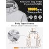 imageLittle Donkey Andy Womens Waterproof Ski Snowboarding Jacket Windproof Warm Coat with Detachable HoodLight Gray Heather