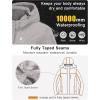 imageLittle Donkey Andy Womens Waterproof Ski Snowboarding Jacket Windproof Warm Coat with Detachable HoodMoonbeam Heather