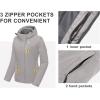 imageLittle Donkey Andy Womens Waterproof Ski Snowboarding Jacket Windproof Warm Coat with Detachable HoodMoonbeam Heather