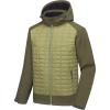 imageLittle Donkey Andy Mens Lightweight Insulated Hybrid Jacket for Hiking Running Ski Thermal Warm with Removable HoodGreen
