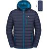 imageLittle Donkey Andy Mens Packable Puffer Jacket Lightweight Hooded Windproof Winter Coat with Recycled InsulationDeep Blue