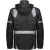 imageLittle Donkey Andy Mens Waterproof Running Cycling Rain Jacket Reflective Raincoats Packable WindbreakerRemovable HoodBlack
